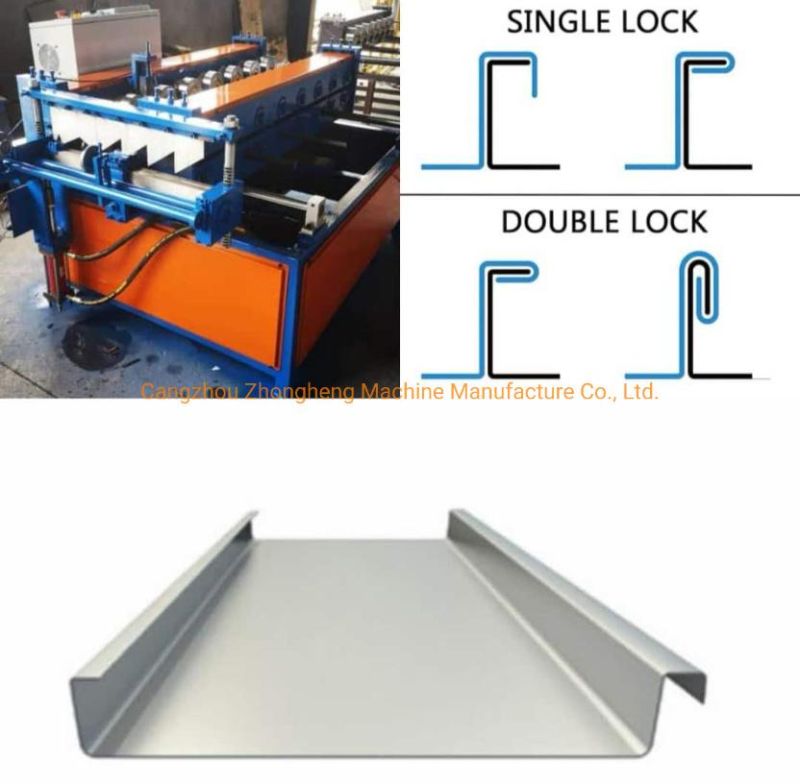 Automatic Steel Clip Lock Roofing Sheet Roll Forming Machine
