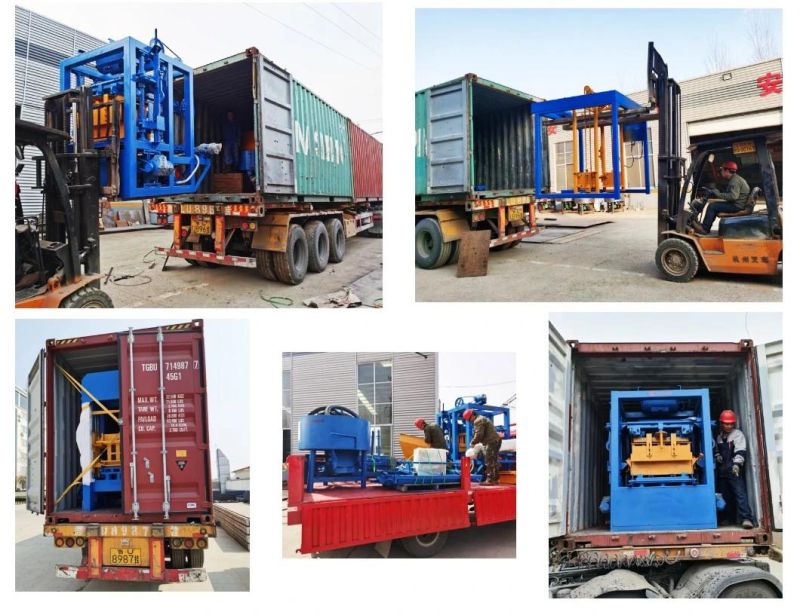 Machine for Brick Block Cement Block Machine in China Qt4-24