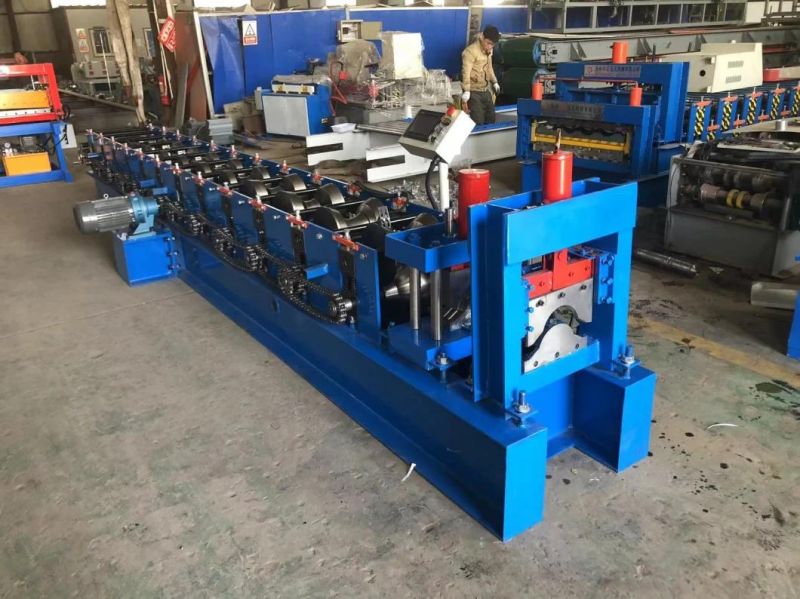 Color Steel Metal Ridge Cap Roll Forming Machine / Ridge Cap Tile Making Machine