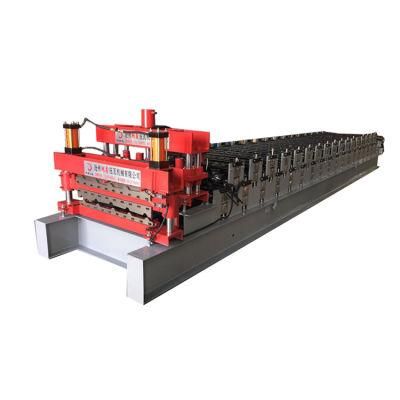 Africa Double Deck Layer Roll Forming Machine/Q Tile and Ibr Trapezoidal Roof Roll Panel Forming Machine