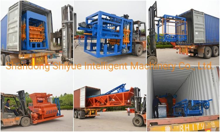 Big Mobile Concrete Hollow Block Fly Ash Brick Making Machine with Customized Moulds