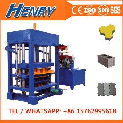 Qt4-30 Diesel Engine Concrete Hollow Block Brick Paver Block Machine Price Sale in Zambia