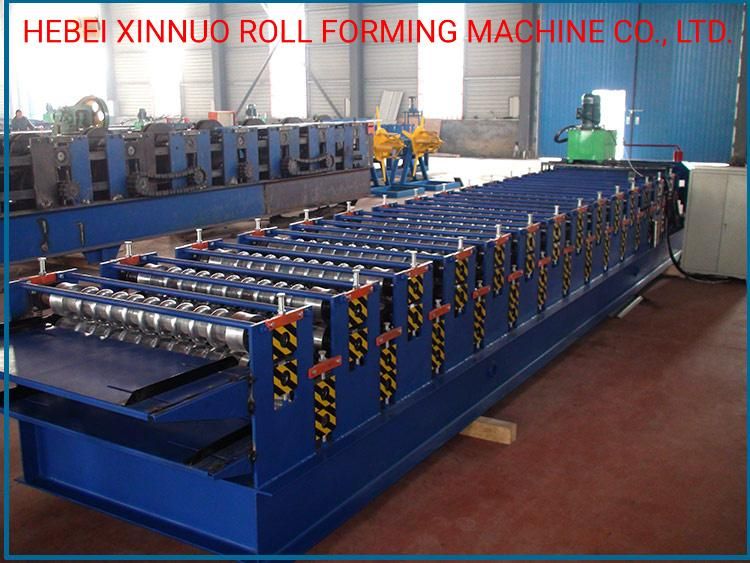 836+836 Roof Use Double Layer Corrugated Profile Steel Roofing Sheet Roll Forming Machine