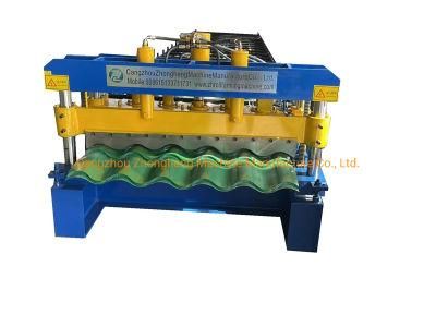Roof Use Corrugated Profile Steel Roofing Sheet Roof Tile Making Price with PLC Control System