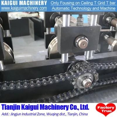 Automatic Steel Ceiling T Grid Wall Angle Roll Forming Machine