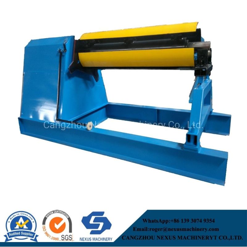 10t Hydraulic Decoiler/Uncoiler Machine with Front Support for Metal Coils
