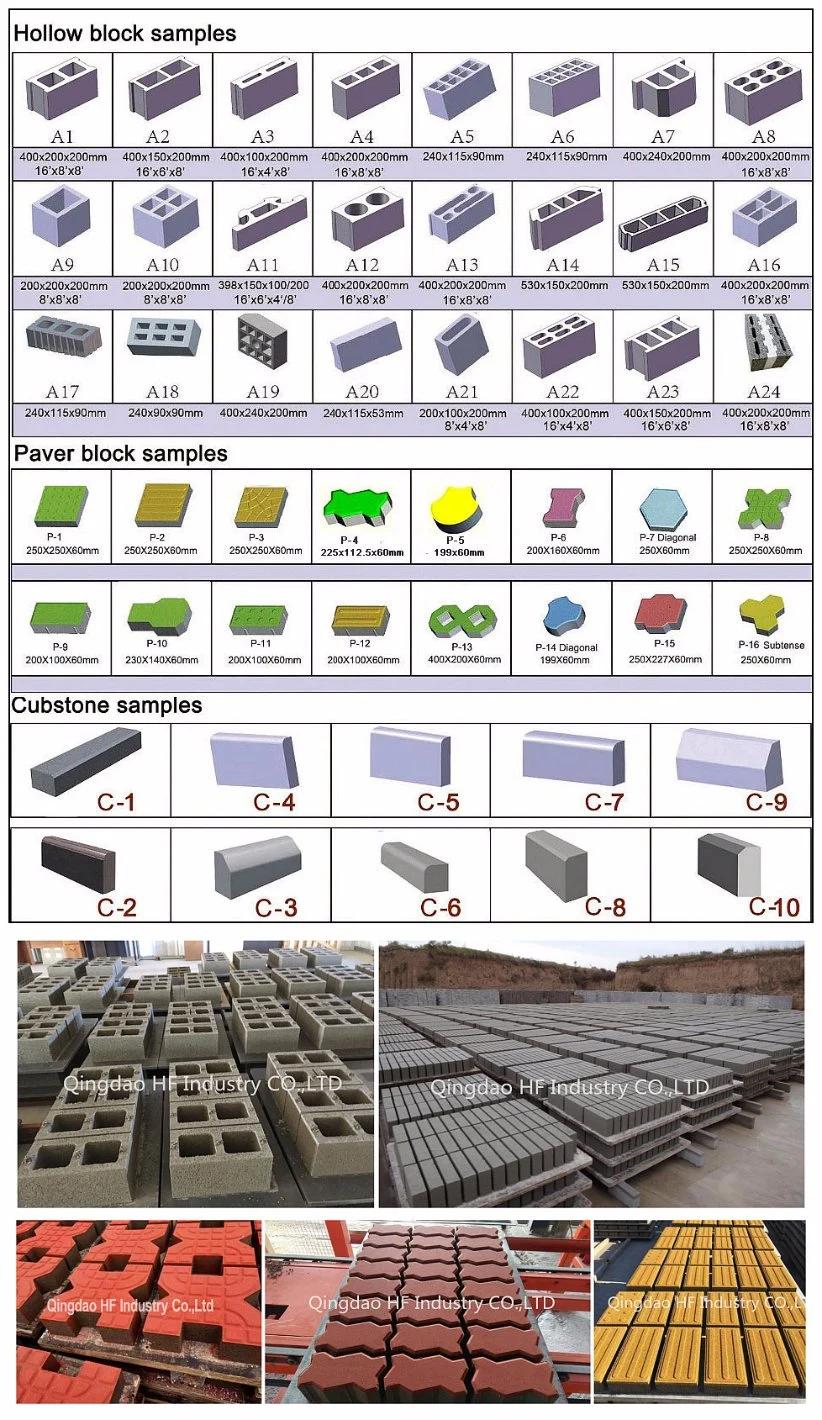 Qt4-16 Production Line of Brick Making Machine Automatico Brick Press Concrete Interlock in Ecuador