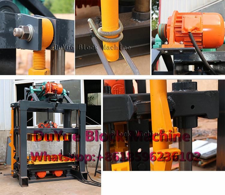 Qtj4-40 Mini Concrete Block Machine Block Machine Vibration Motor Split Face Block Machine Quotation Hollow Block Machine