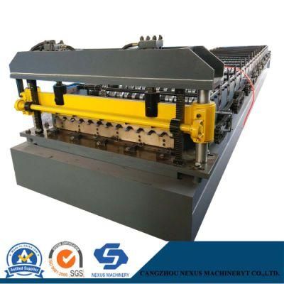 Electronic Control Metal Roof Roll Forming Machine with Hydraulic Cutter