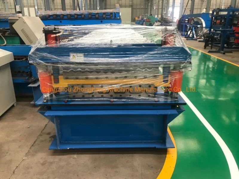 Galvanized Roofing Sheet Metal Roof Tile Corrugating Roll Forming Machine