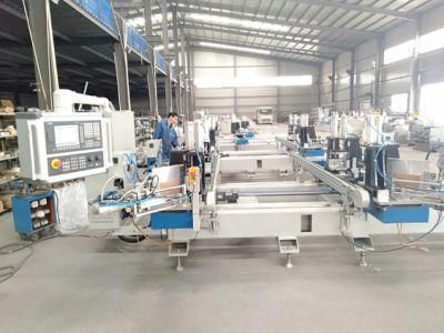 UPVC PVC Plastic Automatic Welding Corner Cleaning Production Line