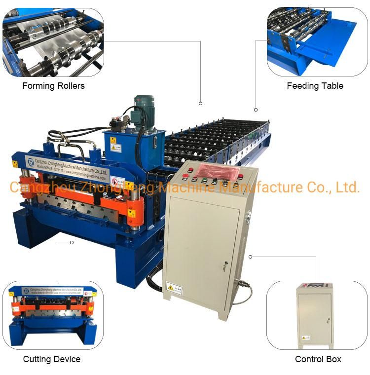Africa Market 686 Corrugate Ibr Roof Sheet Tile Making Roll Forming Machine