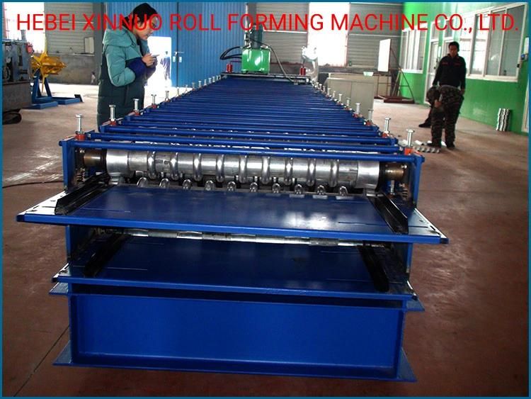 Double Layer Corrugated Trapezoid Sheet Roll Forming Machine