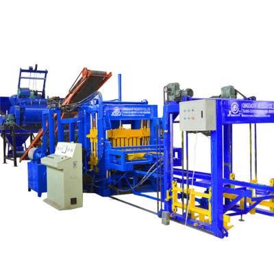 Customized Full Automatic Cement Bricks Hydraulic Press Interlocking Qt6-15 Block Making Machine