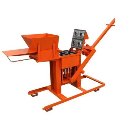 Xm2-40 Handmade Clay Interlocking Brick Hollow Brick Manual Concrete Block Interlocking Brick Making Machine