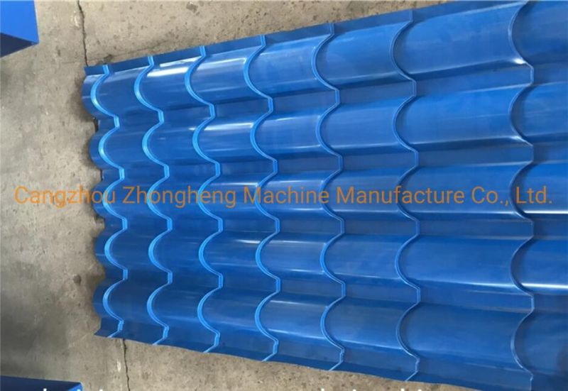 800 Metcoppo Tipo Teja Maquina Metal Roofing Glazed Tile Roll Forming Makine Machine