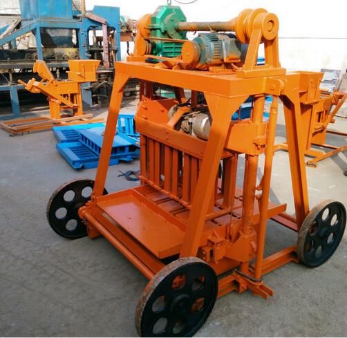 Qmy4-45 Mobile Electric Concrete Hollow Block Making Paver Laying Machine