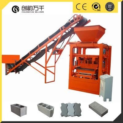6 Inch Concrete Bricks Qt4-24 Cement Hollow Block Machine in Nigeria