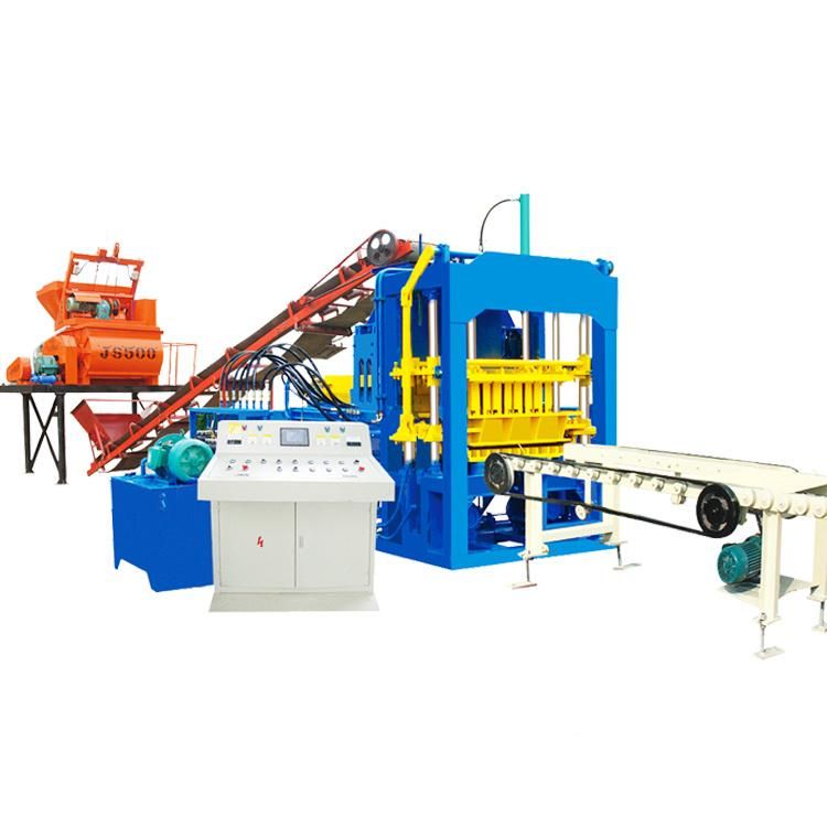 Qt4-15 Hollow Paver Concrete Cement Brick Block Making Machine in Bangladesh
