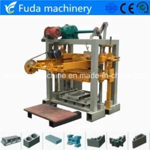 Qt40-2 Semi Automatic Concrete Hollow Block Brick Making Machine Price