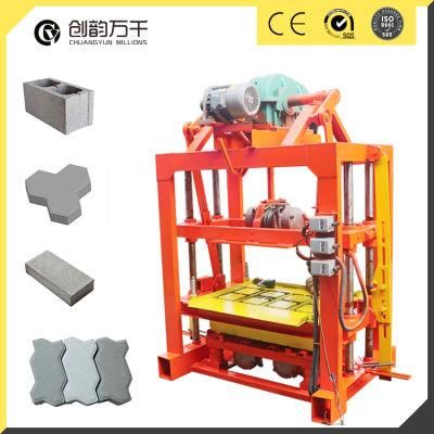 Manual Cheap Cement Paving Brick and Hollow Block and Solid Brick Making Machines Qt4-40