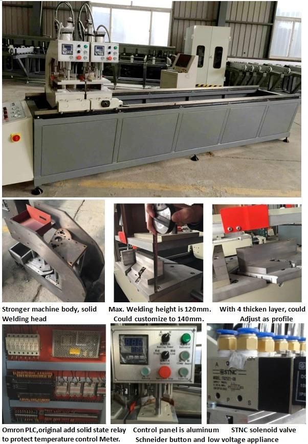 High Quality Double Head Welding UPVC Window Fabrication Machine