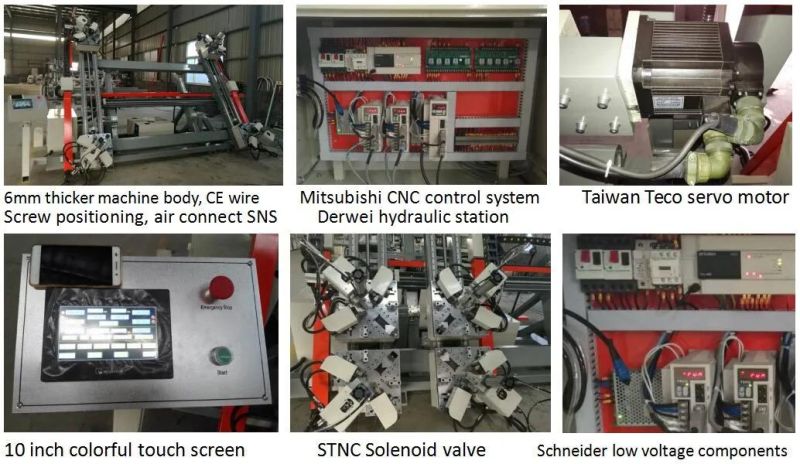 Automatic Four Corner PVC Window Crimping Combining Welding Machine