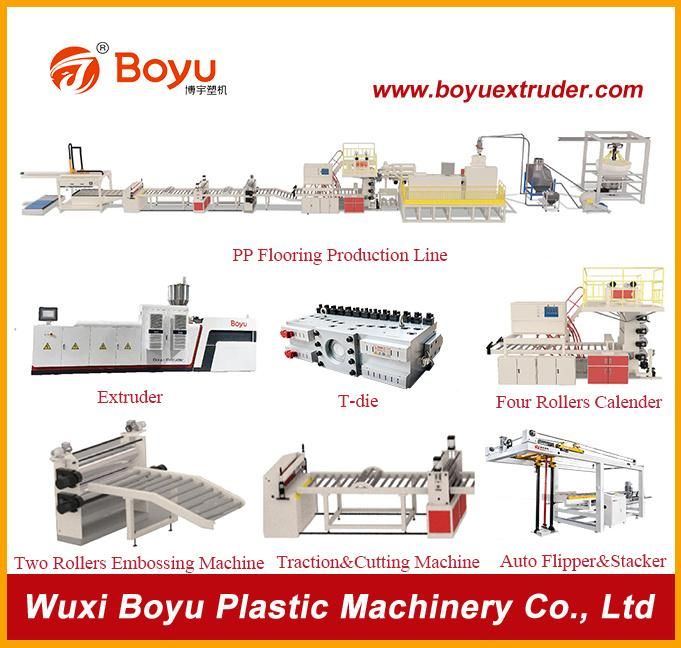 Waterproof Plastic PVC-PP-PE Wide Floor Sheet/Roll Extrusion /Extruder Making Machine