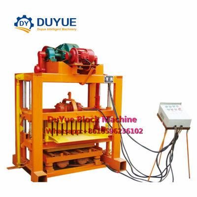 Qtj4-40 Concrete Vibro Block Machine Paver Block Machine Uganda Block Brick Making Machine Small Manual Block Machine