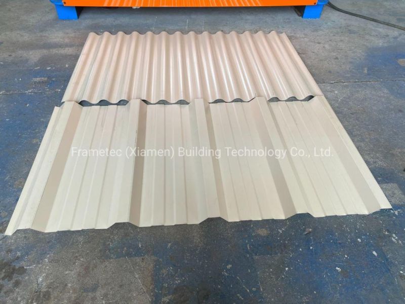 Double Layer Metal Roofing Sheets Machine Roof Tile Making Corrugated Roll Forming Machine for Metal Deck Roofing