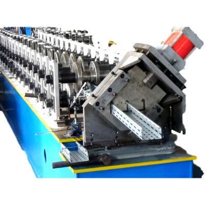 Made in China Aluminium Cladding Cable Tray Roll Forming Machine C Channel Machine with Punching
