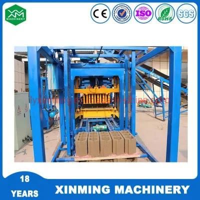 Factory Used Qt4-18 Automatic Hollow Brick Machinery Concrete Block Making Machine with High Capacity