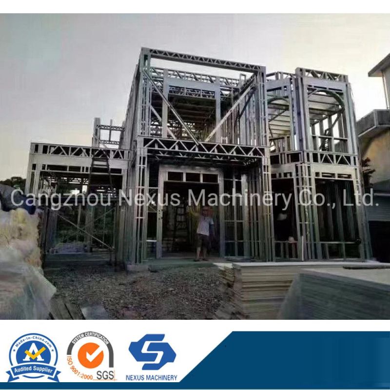 Low Price PLC Controlled Multifunction Metal C Profile Gauge Keel Channel Frame Light Steel Angle Roll Forming Machine for Sale