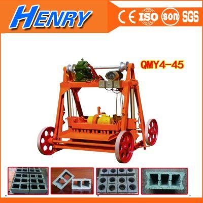 Qmy4-45 Egg Layer Block Machine Mobile Concrete Block Making Machine in Africa