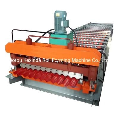 1000 Corrugated Profile Roof Sheet Roll Forming Machine