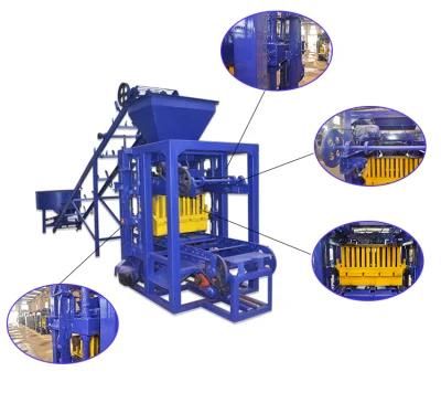 Qtj4-24 Semi Automatic Concrete Brick Hollow Block Machine with CE