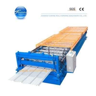 CE Approved Pi, PPGI, Aluminum Fuming Container Roller Forming Roof Machine