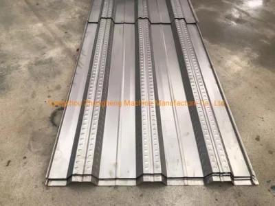 Automatic Steel Floor Deck Roll Forming Machine with Pre-Cuter Device