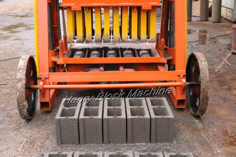 Qmy4-45 Professional Movable Concrete Hollow Block Machine Price