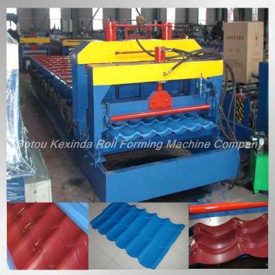 China Roof Ridgetile Cut Roll Forming Machine