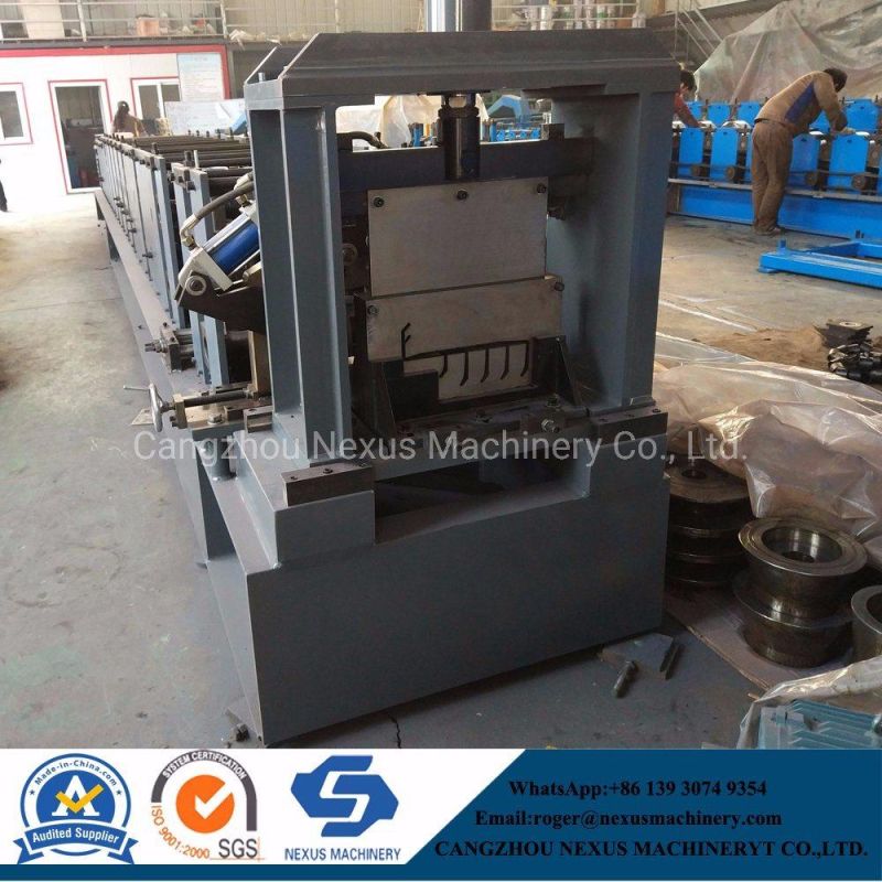 Adjustable Metal Z Purlins Roll Forming Machine with Hydraulic Cutting System