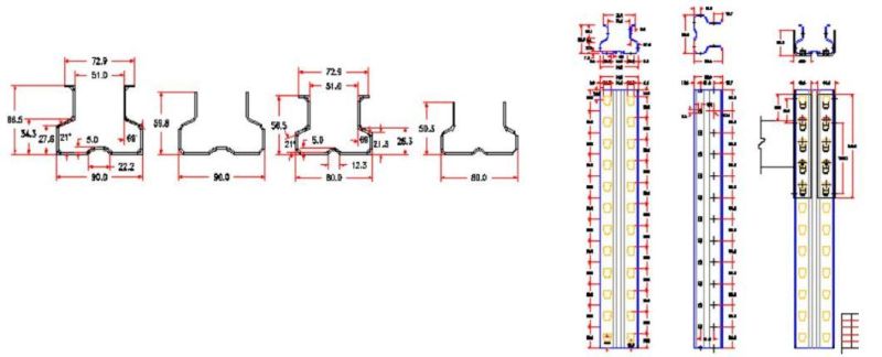 Roll Forming Machine for Upright Profile (DOUBLE SIDES)