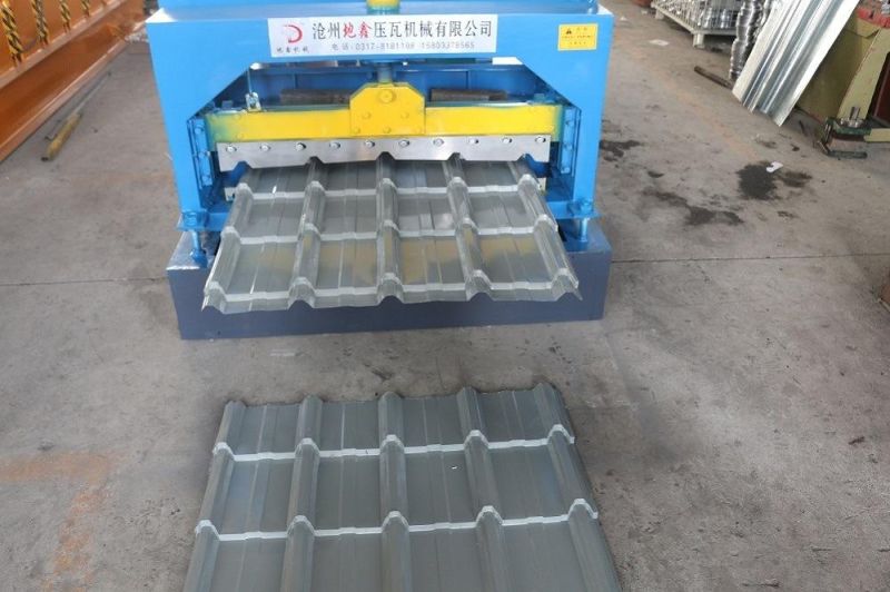 PLC Control Colored Cold Steel Glazed Roof Tile Roll Forming Machine