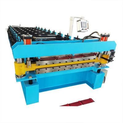 Corrugated Metal Sheet Aluminum Glazed Tile Roof Making Roll Forming Machine