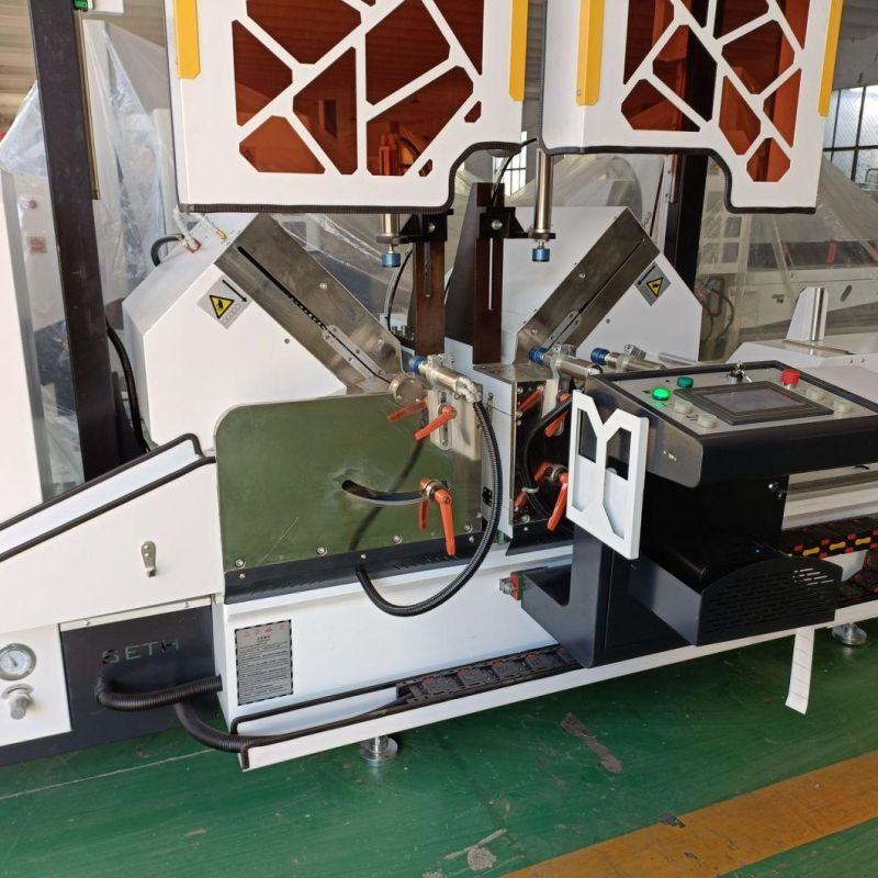 Aluminum Window Door Manufacturing Double Head Mitre Saw Machine with 500mm Carbide Saw Blade