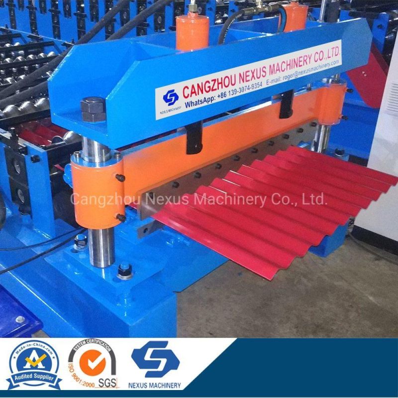Color Steel Corrugated Roof Sheet Roll Forming Machine Used in Philippine