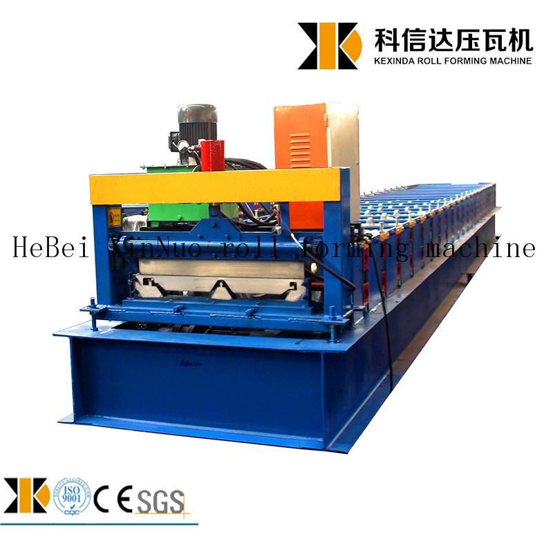 Xinnuo 760 Automatic Metal Roofing Panel Sheet Self Clip Lock Galvanized Steel Joint Hidden Roll Forming Machine