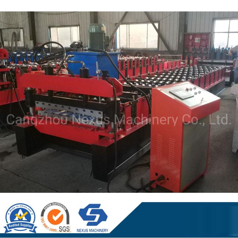 Yx 820 Colored Glaze Steel Metal Sheet Cold Roll Forming Machine for Roof and Wall Panel