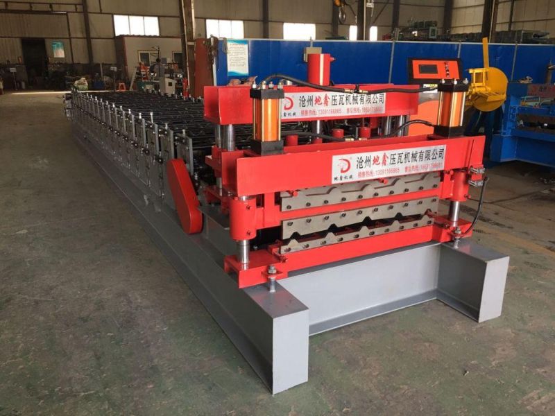 Hot Sales Zimbabwe 740 Q Tile and 686mm Trapezoidal Roofing Tile Roll Forming Machine