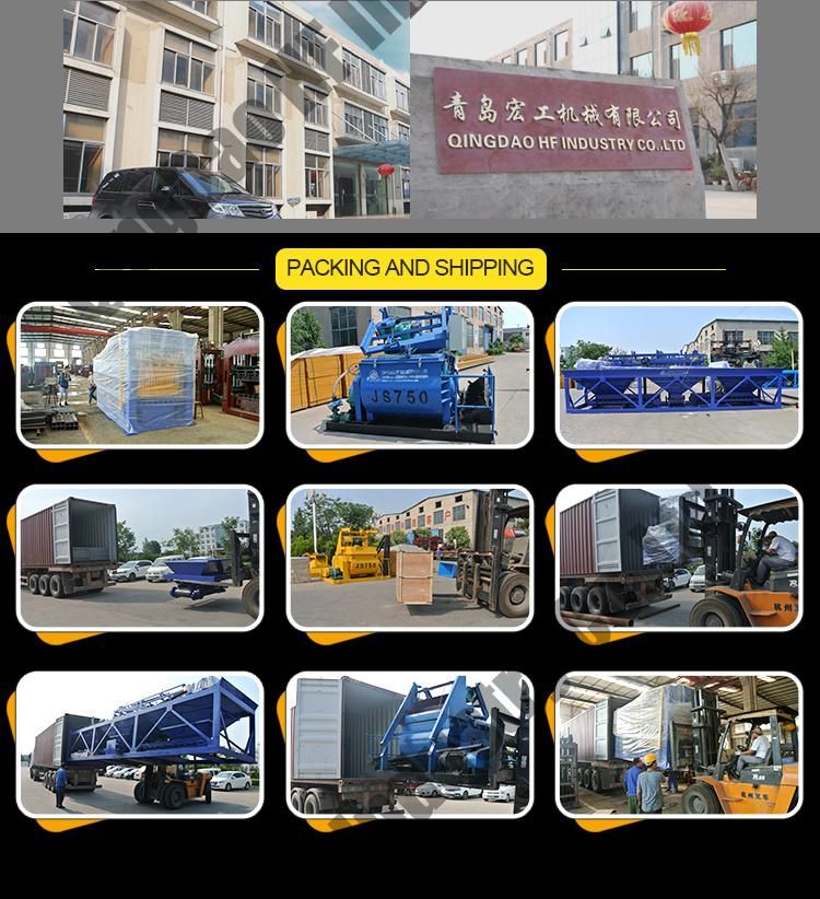 Qt4-40 Mobile Brick Making Machine Ice Block Machine in Colombia